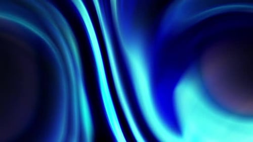 Abstract Blue and Cyan Fluid Light Streaks Background