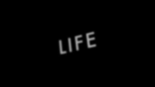 Modern 3D Text Reveal Animation of the Word LIFE