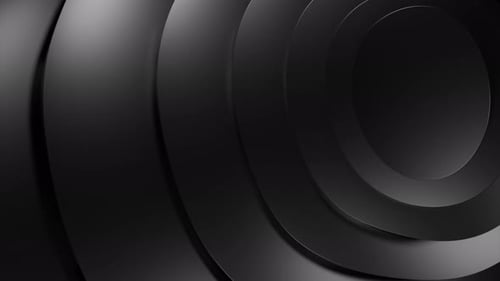 Green and gray background. Motion. Ovals and squares made like a tunnel in the same style rotating