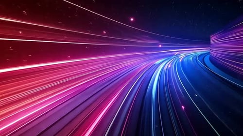 Futuristic speed tunnel