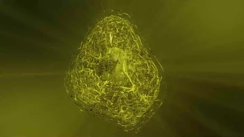 Abstract Neural Network Cell Growth Biology Animation