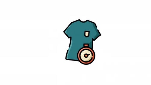Wäsche-Timer-Symbol für die Countdown-Animation des Waschzyklus