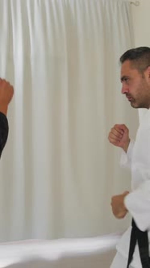 Karate School For Adult Men Defense