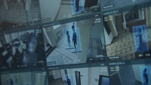 Office Building Live Security Camera Footage