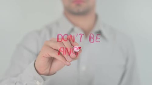 Writing Don't Be Angry Message