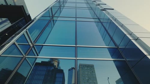 Modern Skyscrapers in the Business District Financial Glass Business Centre