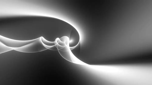 Abstract flowing smoke design with elegant curves and smooth motion