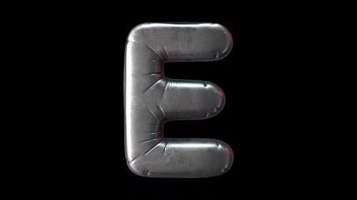 Bouncey Metallfolie, Buchstabe E