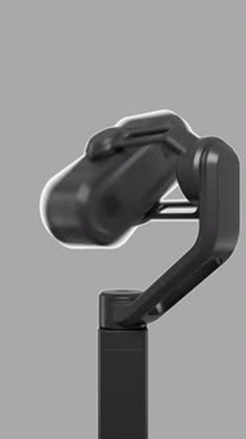 Rear view camera gimbal rotation