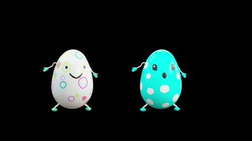 98 Easter Day Eggs Dancing HD