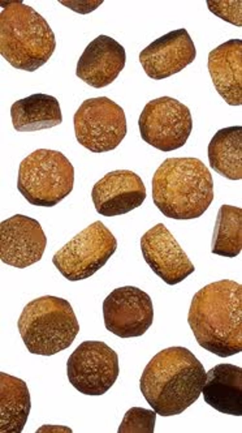 Floating Natural Organic Textured Objects Seamless Loop Background