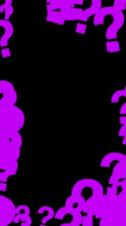 Floating Purple Question Marks Vertical Border Animation