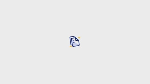 Minimalist Document Copy Icon Animation