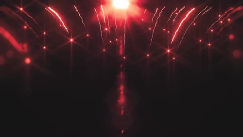 Dynamic Red Light Trails Celebration Background