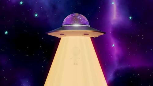 Nave espacial de invasão alienígena: OVNI Lo-fi