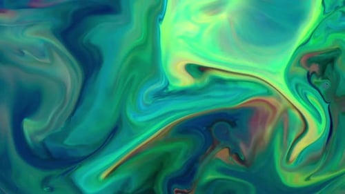 Abstract Colorful Swirls of Paint Design