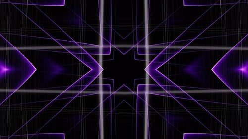 Fast Flash Neon Geometry Figures Lines Vj Loop Animation