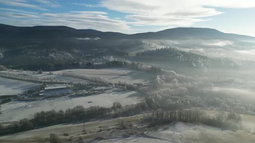 Landscape Under Fog