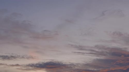 Twilight and dawn sky with cumulus cloud time lapse in an evening 4k footage.
