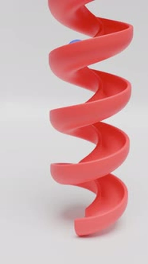 Animación de formas de bucles 3D de Física