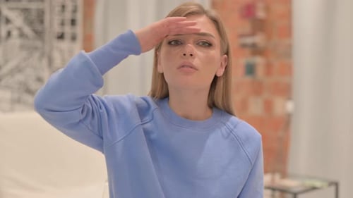 Portrait of Young Woman Searching for Opportunity