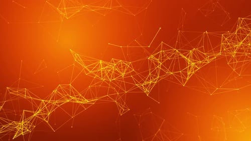 Golden Plexus Technology Network Background Loop V6