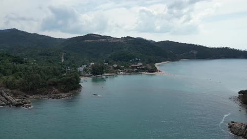 Aerial panorama of Koh Phangan island in Thailand