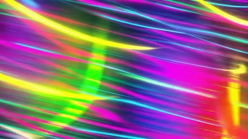 Abstract Neon Glowing Light Streaks Motion Graphics Backgrou