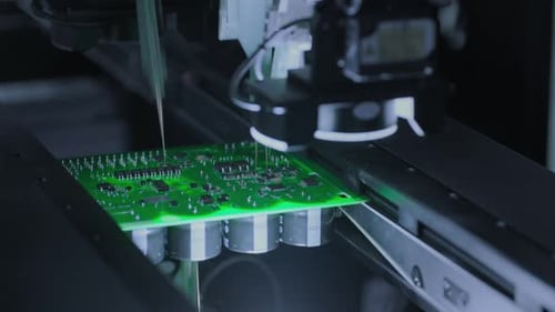 Components on Circuit Board Graphics Processing Unit GPU Processor Artificial Intelligence