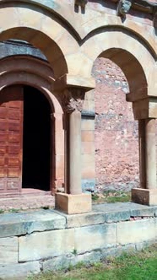 Romanesque Cloister Ruins of San Juan De Duero in Soria Spain