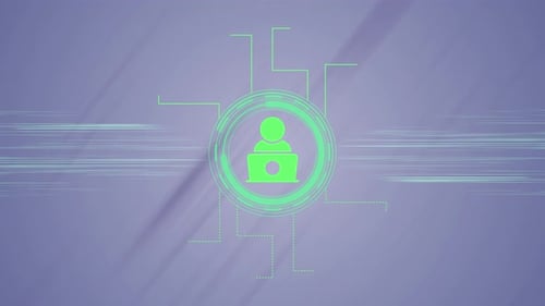 Modern Tech Network Connection Infographic Reveal