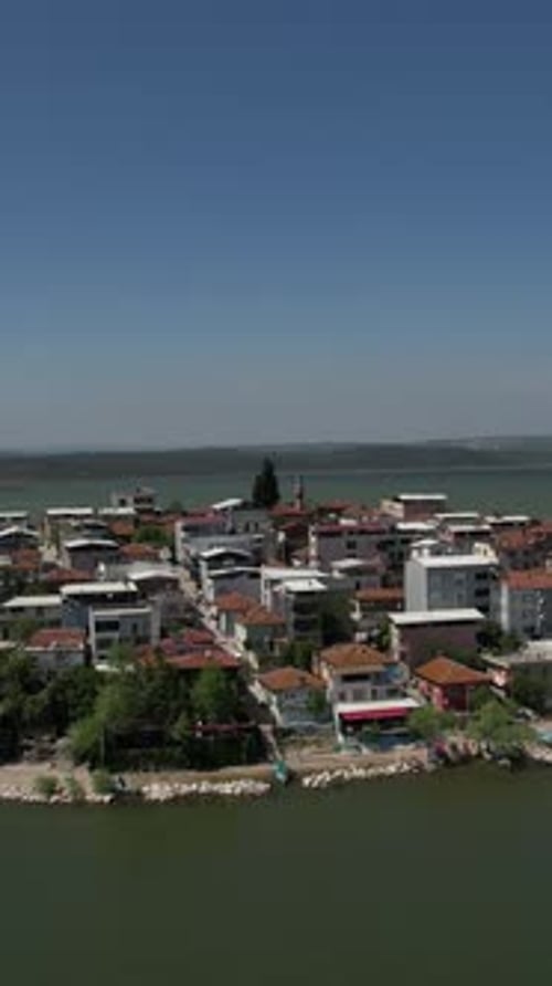 Historical Village In Lake Bursa