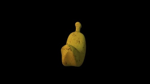 Surreale abstrakte Bananenskulptur