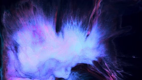 Abstract Swirl of Blue and Purple Colors