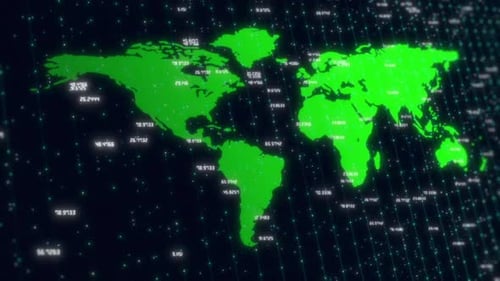 Green World Map