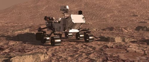 Mars Rover Science Mission 3D Animation on Red Planet