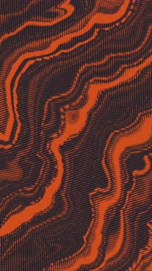 Abstract Halftone Fluid Motion Background Scratched Pop Art Wavy Dynamic Dotted Flames Vertical
