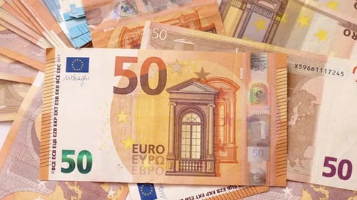 Euro money currency banknotes background