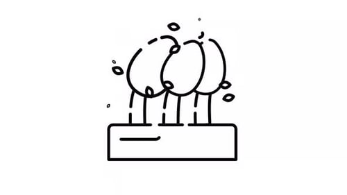 Sketch Style Animated Trees Icon