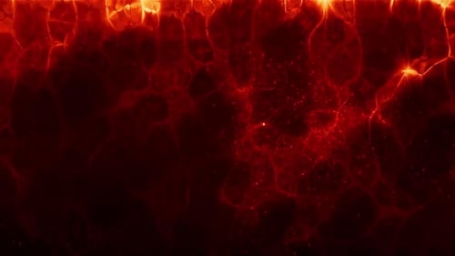 Glowing Red Abstract Fluid Motion Background Loop