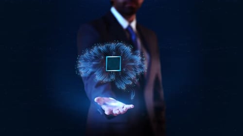 Holographic AI Brain with CPU Chip Technology Reveal