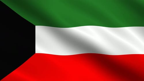 Kuwait Flag Background
