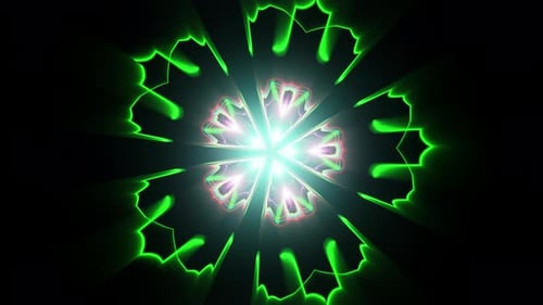 Mandala Colorful Abstract Kaleidoscope Vfx Vj Loop Background 3d Render. Trippy Psychedelic Art