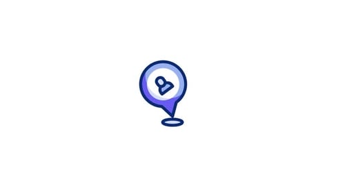 Bouncing Person Location Pin Icon Animation