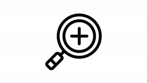 animación de iconos de zoom en línea