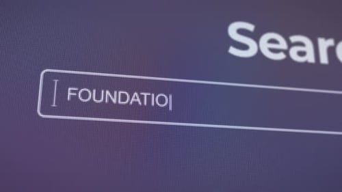 Foundation Models Technology Search Bar Concept Digital Search Interface