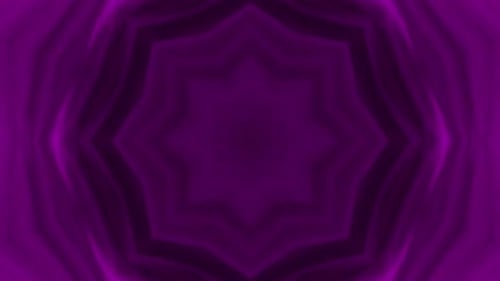 Abstract Pulsating Violet Kaleidoscope Seamless Loop Background