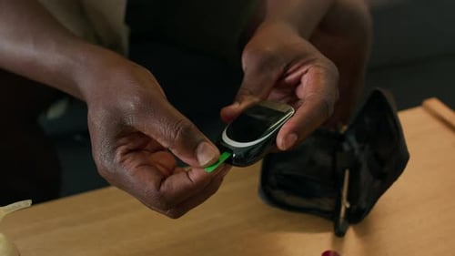 Testing Blood Glucose With Hand Held Meter