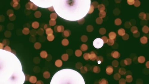 Abstract Glowing Spheres Dynamic Background