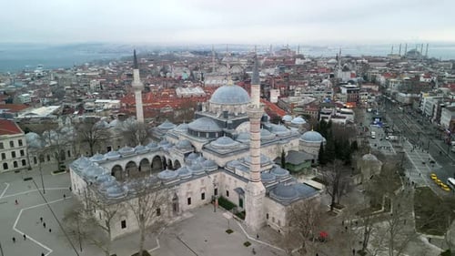 Mezquita y plaza de Beyazit, disparado con un Zumbido lateral